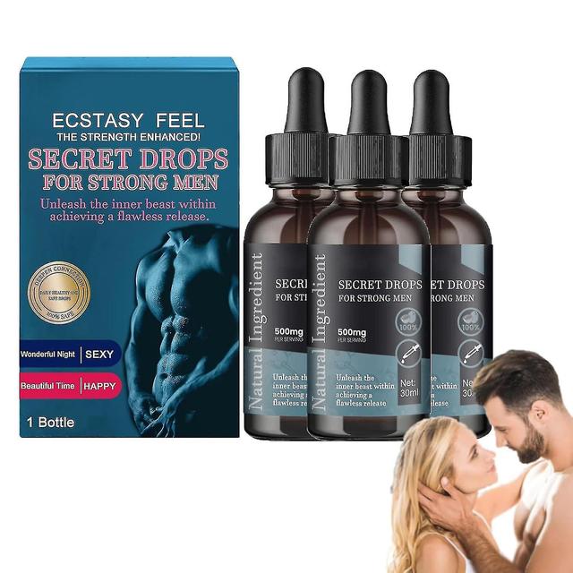 Strong Men Pleasurepeak Oral Drops - Intimacy Booster Hormones, 30ml 3pcs - 90ml on Productcaster.