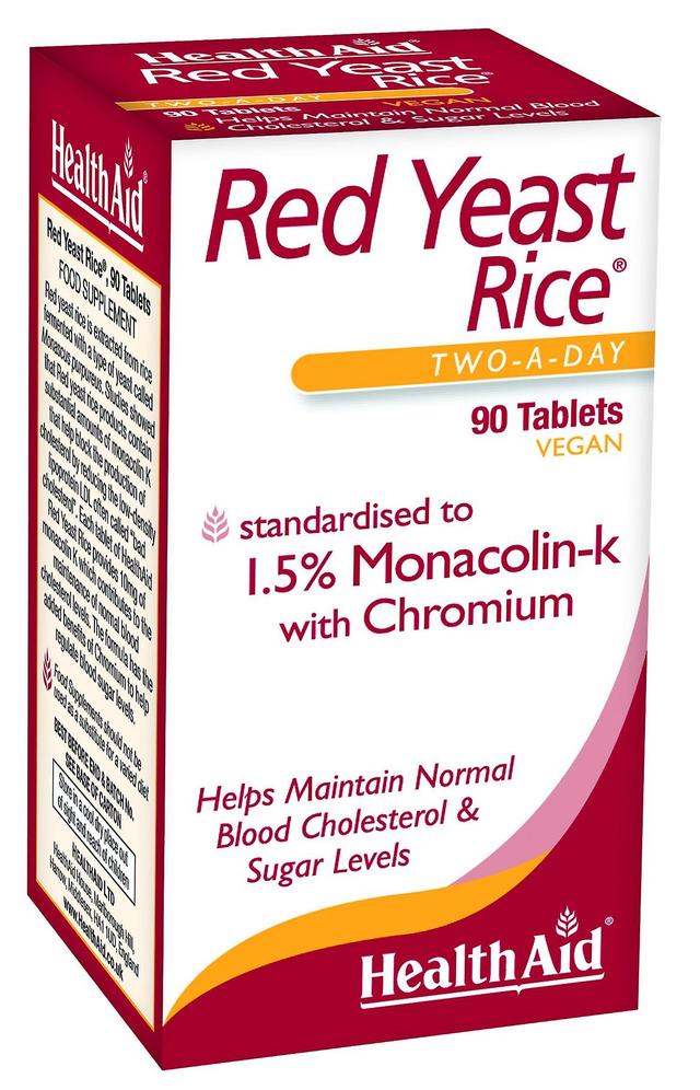 Health Aid Red Yeast Rice Tablets, 90 Comprimidos on Productcaster.