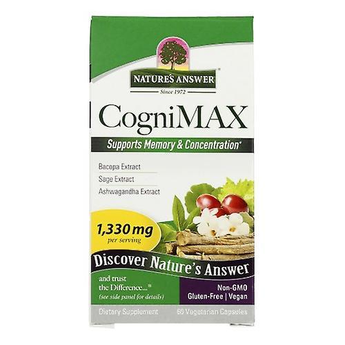 Nature's Answer Natural's Answer CogniMAX, 60 VegCaps (paquet de 1) on Productcaster.