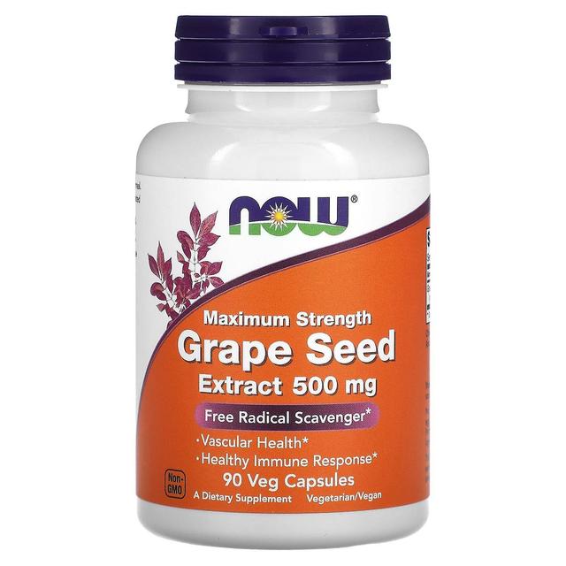 NOW Foods, Maximum Strength Grape Seed Extract, 500 mg, 90 Veg Capsules on Productcaster.