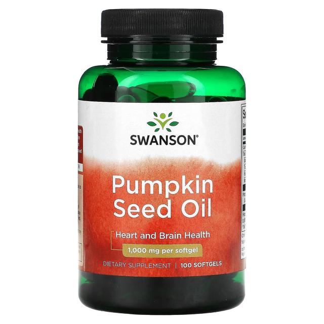 Swanson, Olio di semi di zucca, 1.000 mg, 100 Softgels on Productcaster.