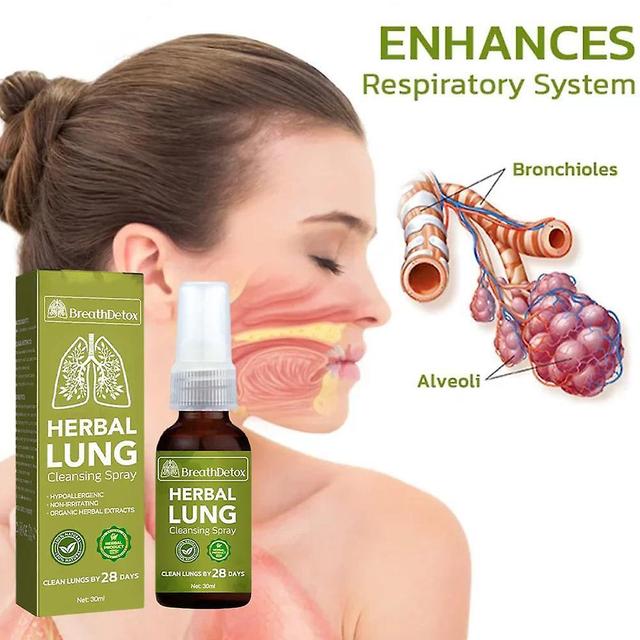 Szyskj Breathdetox Herbal Lung Cleansing Spray, Herbal Lung Cleanse Mist - Powerful Lung Support on Productcaster.