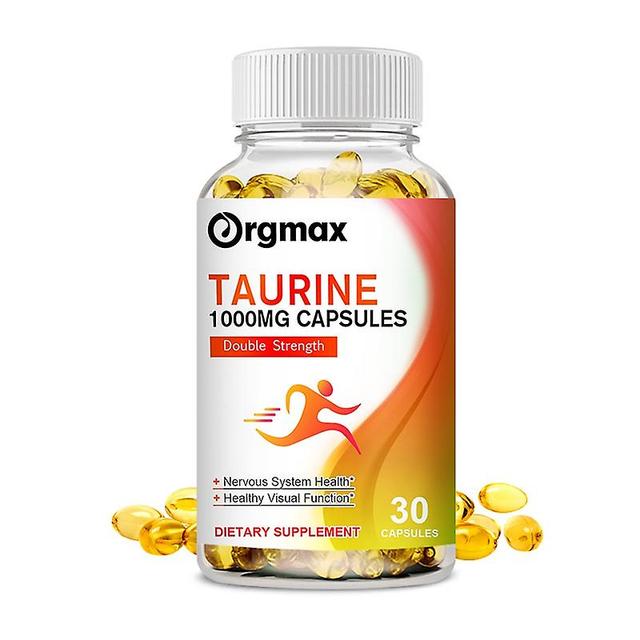 Eccpp Orgmax Taurine Capsules For Muscle Growth & Repair Improve Athletics Stamina Matabolism Antioxidant Cardiovascular Mood Health 30 pcs 2 bottles on Productcaster.