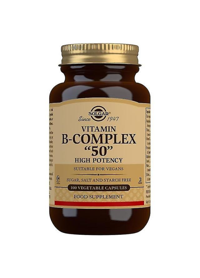 Vitamina B-Complex 50 Cápsulas Vegetais de Alta Potência Pacote de 100 on Productcaster.