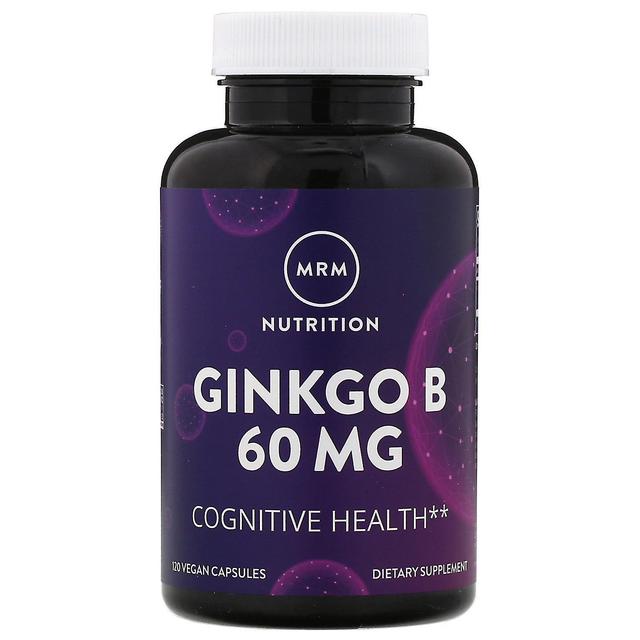 MRM, Nutrição, Ginkgo B, 60 mg, 120 Cápsulas Veganas on Productcaster.