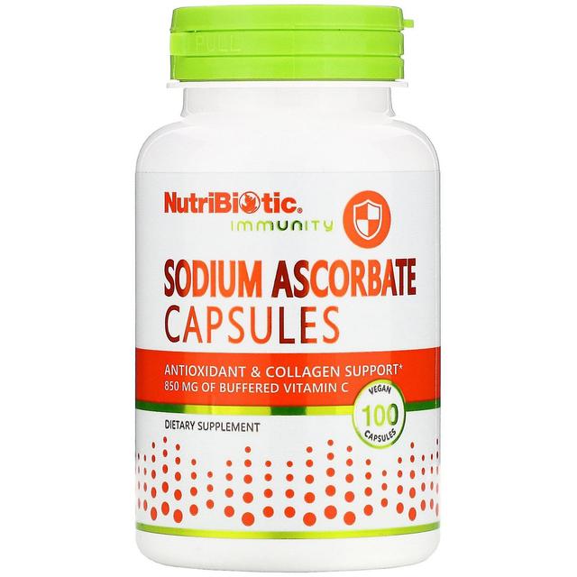 NutriBiotic, Immuniteit, Natrium Ascorbaat, 100 Veganistische Capsules on Productcaster.