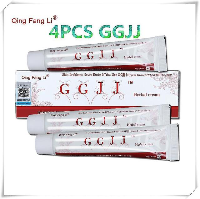 unbrand 4pcs Qlf Ggjj Bingfuchun Sulfur Antibacterial Cream Handmade Chinese Herbal Natural Restrain on Productcaster.