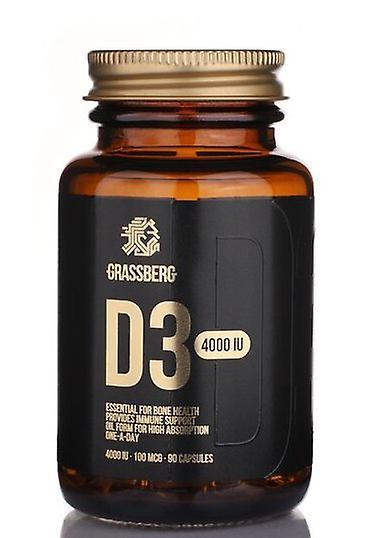 Grassberg Vitamin D3 4000 IU 90 capsules on Productcaster.