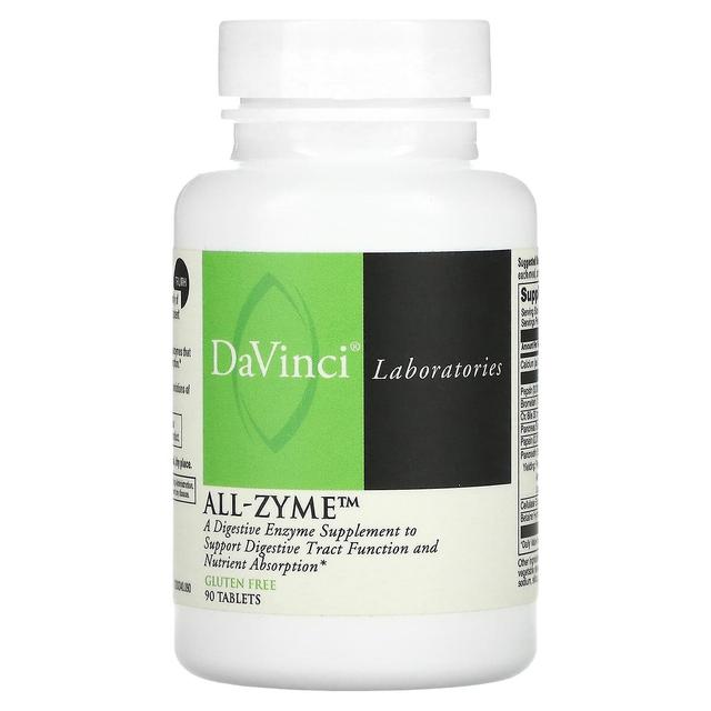 DaVinci Laboratories of Vermon Laboratórios DaVinci de Vermont, All-Zyme, 90 Comprimidos on Productcaster.