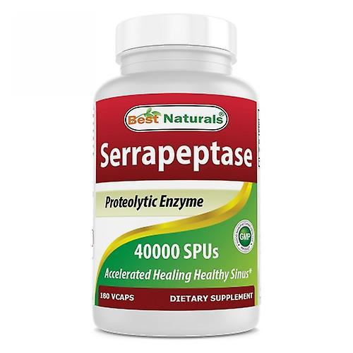 Best Naturals Serrapeptase, 40000 SPUs, 180 Caps (Pack de 1) on Productcaster.