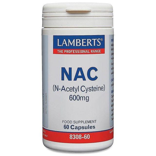 Lamberts N-Acetyl Cysteine (NAC) Caps 60 (8308-60) on Productcaster.