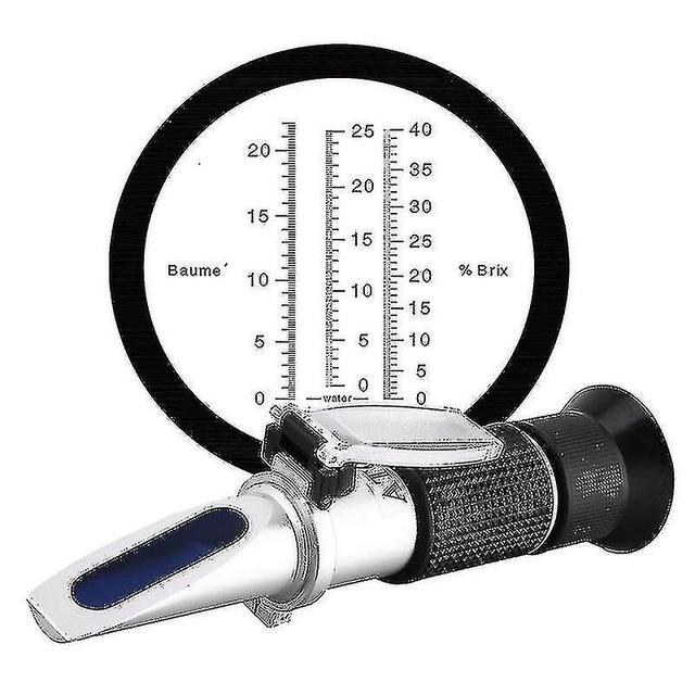 3 In 1 Grape & Alcohol Refractometer 0-25%vol 0-40%brix 0-22baume Wine Refractometer Alcohol Meter For Moonshine on Productcaster.