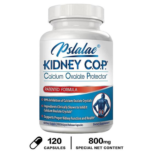 Visgaler Kidney Cop Calcium Oxalate Protectant Helps Stop Stone Recurrence Calcium Oxalate Crystal Kidney Support Premium Formula 120 Capsules on Productcaster.