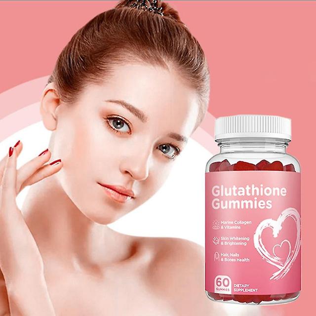 2 Pack Glutathione Capsules Collagen Antioxidant L-glutathione Gummies Skin Whitening on Productcaster.