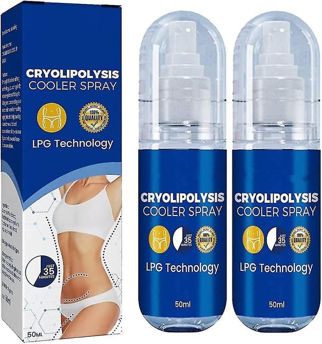 Cryolipolysis Cooler Spray, Reduces Cellulite Hydrating Moisturising, Faster Burning Of Subcutaneous Fat Tissue 2 pcs on Productcaster.