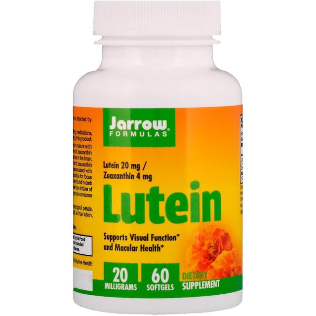 Jarrow Formulas, Lutein, 20 mg, 60 Softgels on Productcaster.