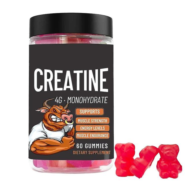 1-pack Creatine Monohydrate Gummies | Dietary Supplement For Increasing Muscle Mass, Energy, Muscle Recovery And Endurance 1pc on Productcaster.