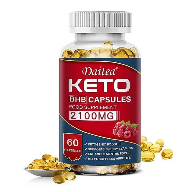 Gélules Vorallme Daitea Keto BHB - 2100 mg avec MCT de calcium de framboise pour la combustion des graisses, le contrôle du poids et la concentrati... on Productcaster.