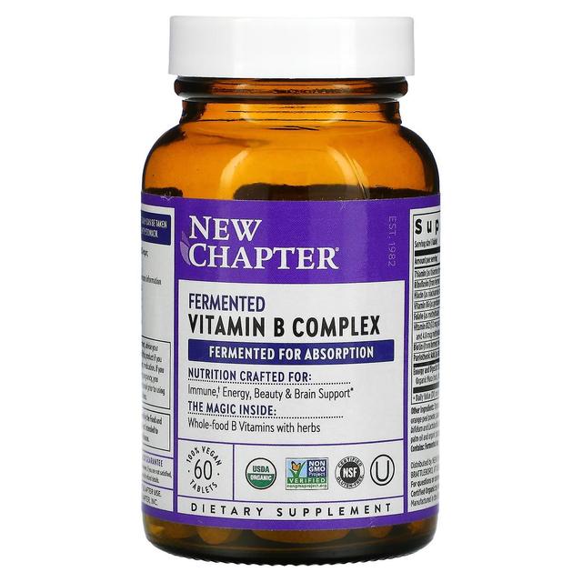 New Chapter, Fermented Vitamin B Complex, 60 Vegan Tablets on Productcaster.