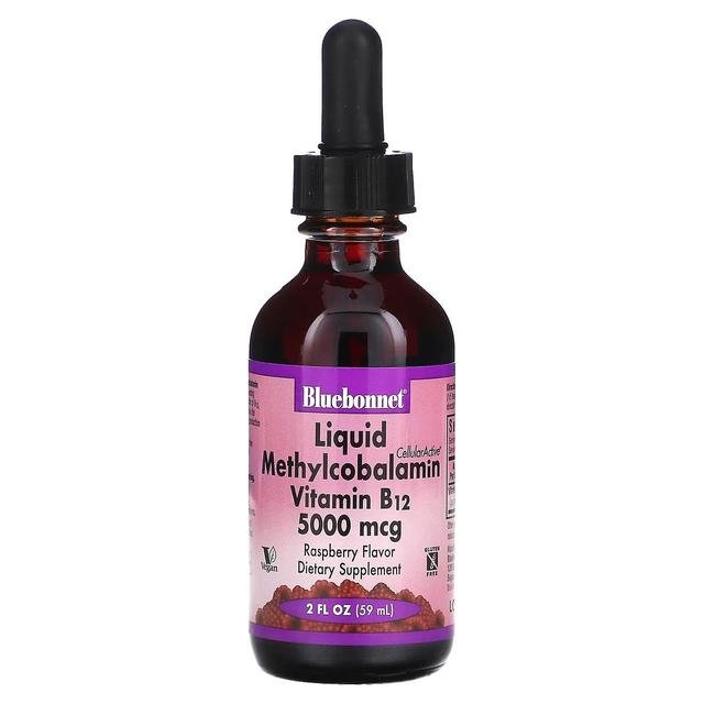 Bluebonnet Nutrition, CellularActive Liquid Methylcobalamin Vitamin B12, Raspberry, 5,000 mcg, 2 fl on Productcaster.