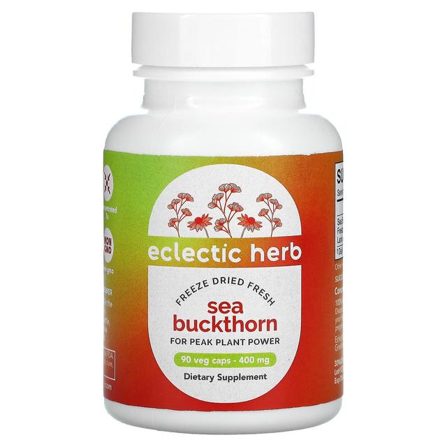 Eclectic Institute, Freeze Dried Fresh, Sea Buckthorn, 400 mg, 90 Veg Caps on Productcaster.