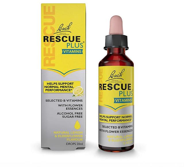 Bach flower remedies rescue plus vitamins drops on Productcaster.