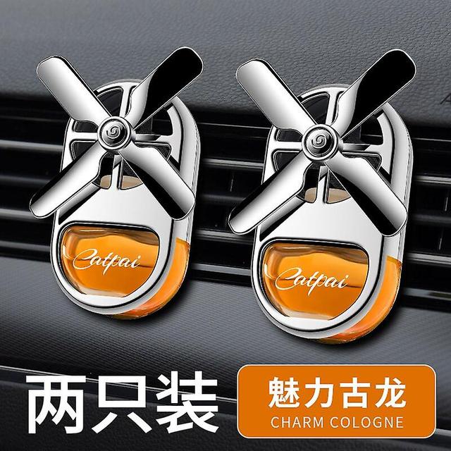 Car Aromatherapy Air Freshener Obrotowe śmigło Air Outlet Fragrance Car Tuyere Aromatherapy Creative Mini Auto Perfume Decor 2pc 01 odświeżacz on Productcaster.