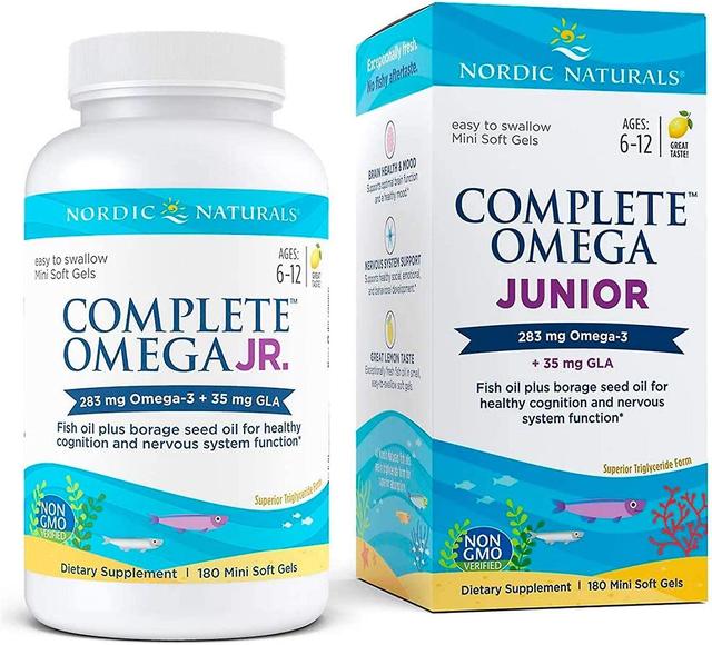 Nordic Naturals Complete Omega 3,6,9 Junior 180 Mini Softgels (Lemon) on Productcaster.