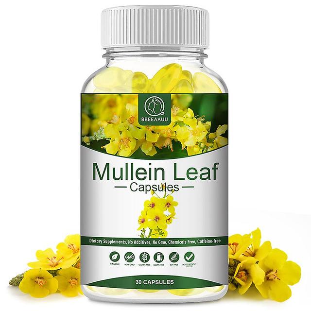 Visgaler Bylinné rastlinné kapsuly mullein čistia pľúca, chránia dýchací systém, čisté teplo a detoxikáciu podporujú zdravie pľúc 30pcs on Productcaster.