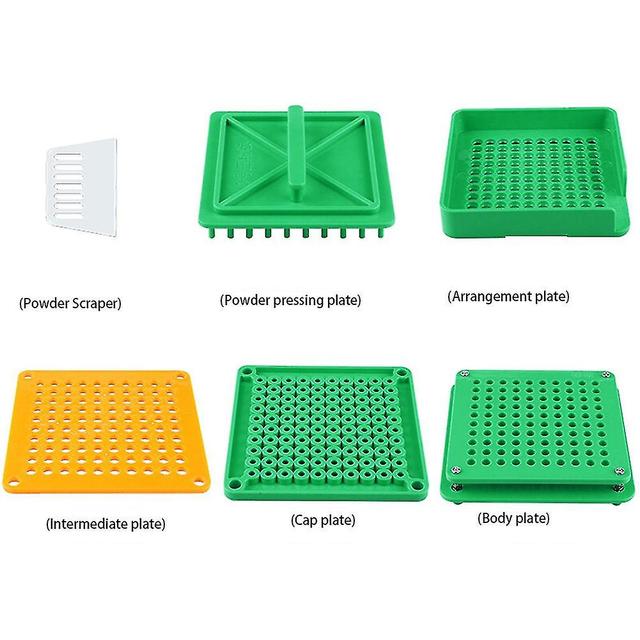 Capsule Filling Tray 00 100 Hole Capsule Filler Capsule Filling Machine Manual Capsule Filler With Green on Productcaster.