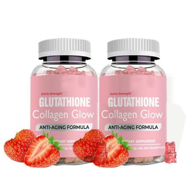 Glutathion-Kollagen-Glow-Gummis für dunkle Flecken, Kollagen-Glutathion-Whitening-Gummis 2PCS on Productcaster.