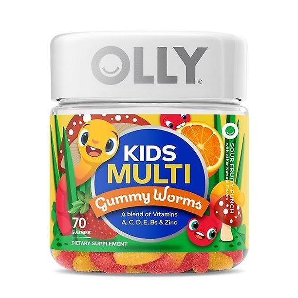 Olly deti multivitamínový gumový červ, vitamíny a, c, d, e, bs &zinok, 70 ct on Productcaster.