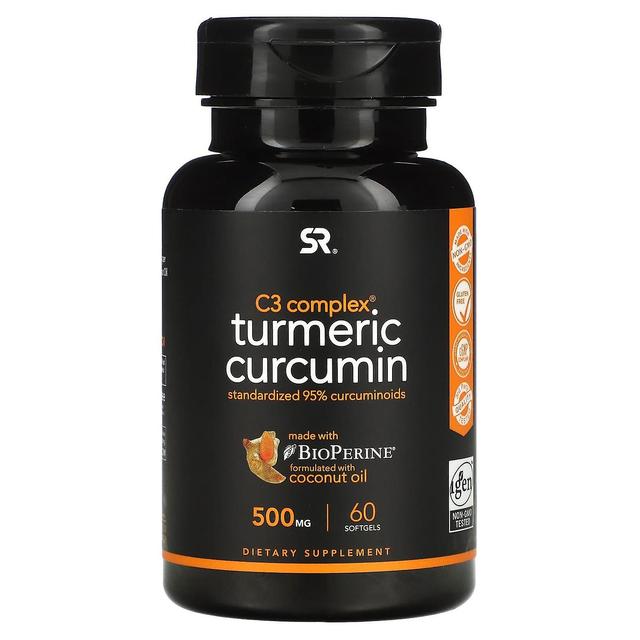 Sports Research Sport forskning, C3 Complex, Gurkmeja Curcumin, 500 mg, 60 Softgels on Productcaster.