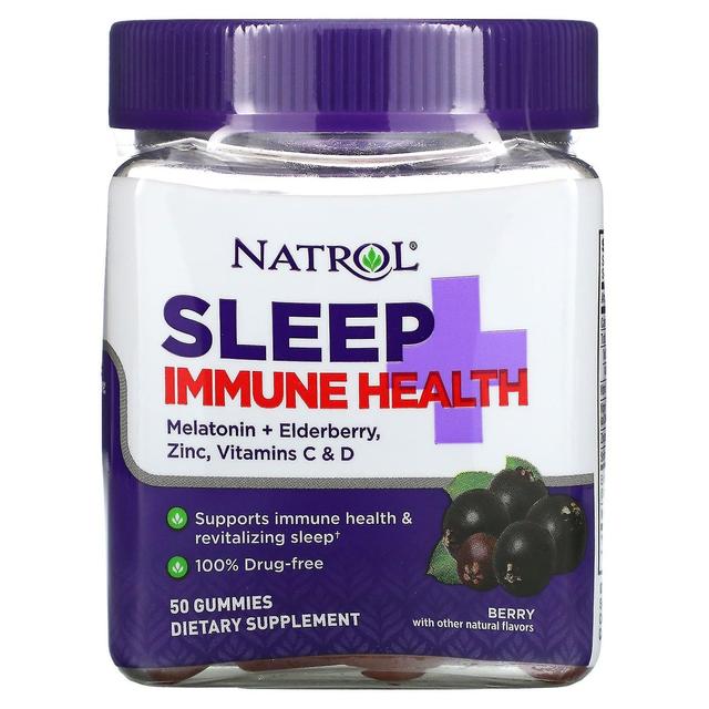 Natrol, Sleep + Immune Health, Berry, 50 Gummies on Productcaster.