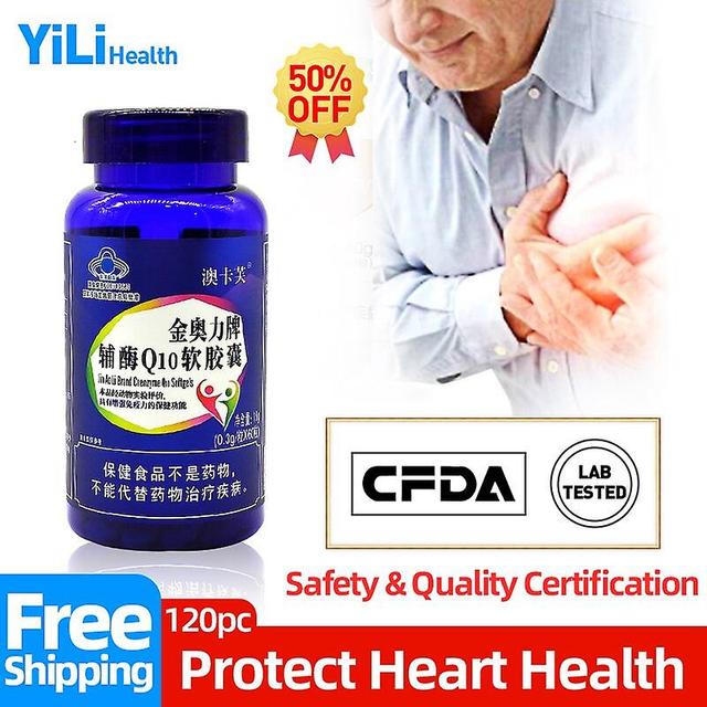 Coscelia Coenzyme Q10 Capsules Coq10 Supplements Cardiovascular Support Anti Aging Heart Health Improve Care Non-gmo Cfda Approved 1bottle 60pc on Productcaster.