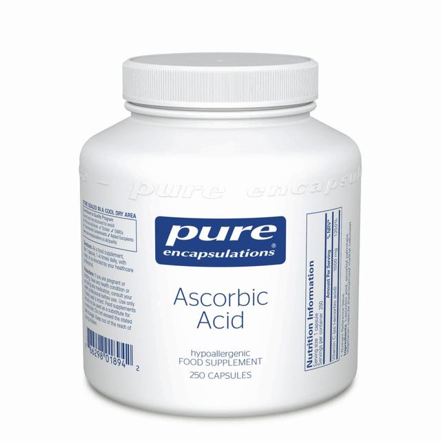 Pure Encapsulations Encapsulações puras: ácido ascórbico 250's on Productcaster.