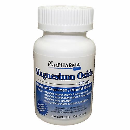 Plus Pharma Oxyde de magnésium, 400 mg, 120 comprimés (paquet de 4) on Productcaster.