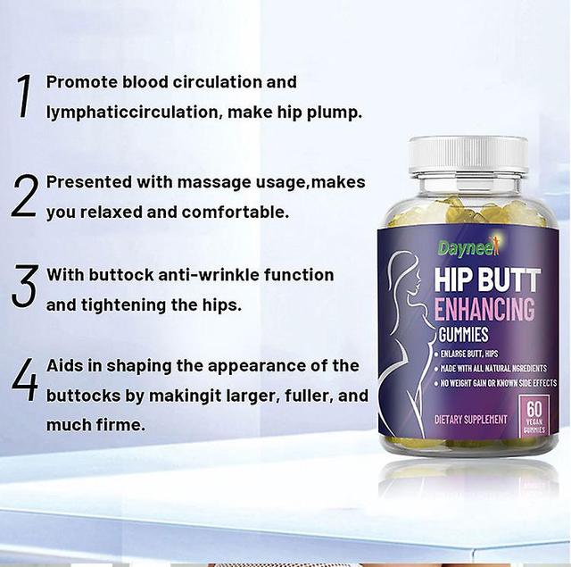 Butt And Butt Enhancement Gummies Glute And Butt Enhancement Capsules Comes With 7-day Supplement Box 3PCS on Productcaster.