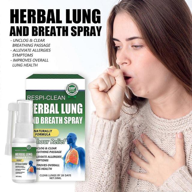 Lung Cleanse Mist, Herbal Lung And Breath Spray For Lung Cleansing & Respiratory Support, Organic Lu 3PCS - 90ML on Productcaster.