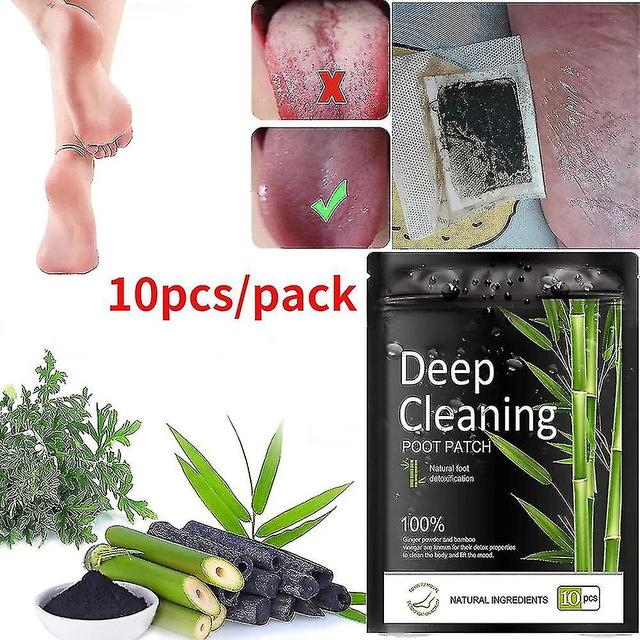 10pcs Herbal Deep Cleansing Foot Pad Detox Voet Patches Pad voor Stress Relief An on Productcaster.