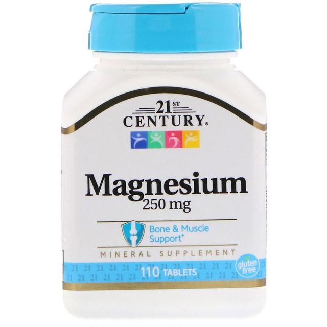 21st Century, Magnesium, 250 mg, 110 Tablets on Productcaster.