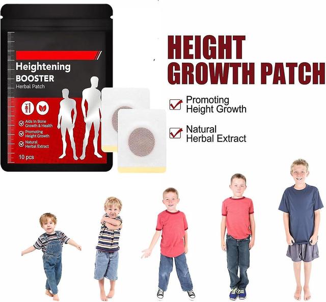 Height Growth Patches, Peak Height Booster Foot Patches Natural Growth Stimulant For Adolescent Bone Growth, Height Increase Patches 5 Pack - 50pcs on Productcaster.