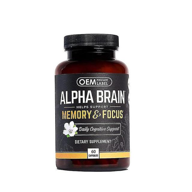 Ycxpy Alpha Brain Memory Focus 60 Capsules Supplement Voor Mannen Vrouwen, Alpha Brain Premium Nootropic Brain Supplement, Cafeïnevrije Focus Capsu... on Productcaster.