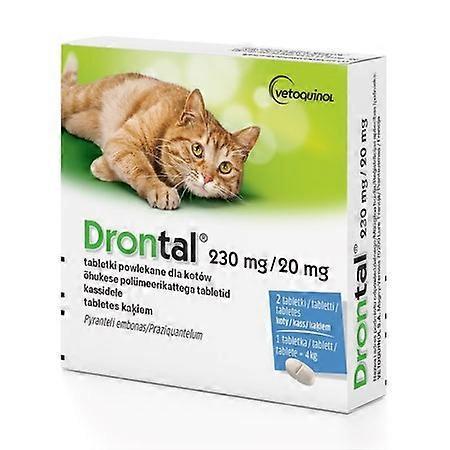 Vetoquinol Drontal - Anti-Parasite Tablets For Cats - 2 Pcs. on Productcaster.