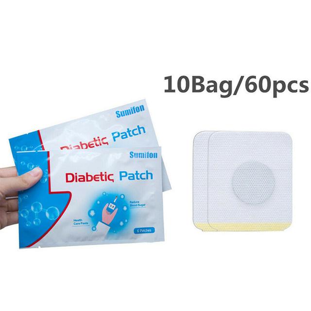 Domeilleur 60 Pcs Diabetic Patch Natural Herbs Reduce High Blood Sugar Plaster as show on Productcaster.