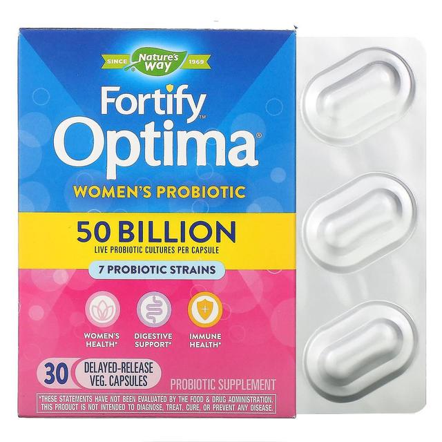 Nature's Way, Fortify Optima, Women's Probiotic, 50 Billion, 30 Delayed Release Veg. Capsules on Productcaster.