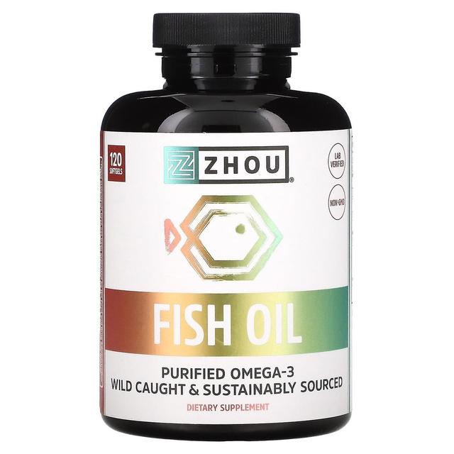 Zhou Nutrition, Óleo de Peixe, 120 Cápsulas Gelatinosas on Productcaster.