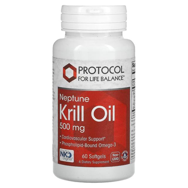 Protocol for Life Balance, Neptune Krill Oil, 250 mg, 60 Softgels on Productcaster.