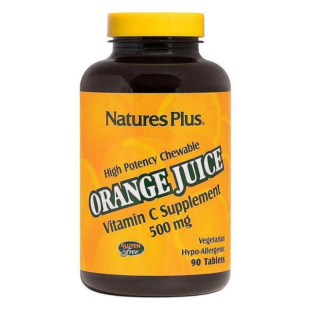 Nature's Plus Orange Juice C 500mg Chewable Tabs 90 (2465) on Productcaster.