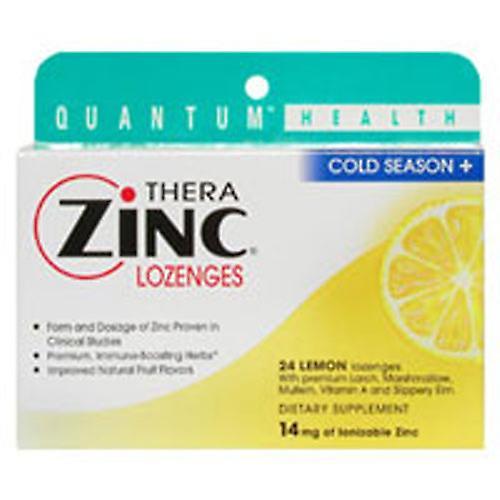 Quantum Health TheraZinc Lozenges, Zinz & Lemon, 24 Lozenges (Pack of 3) on Productcaster.